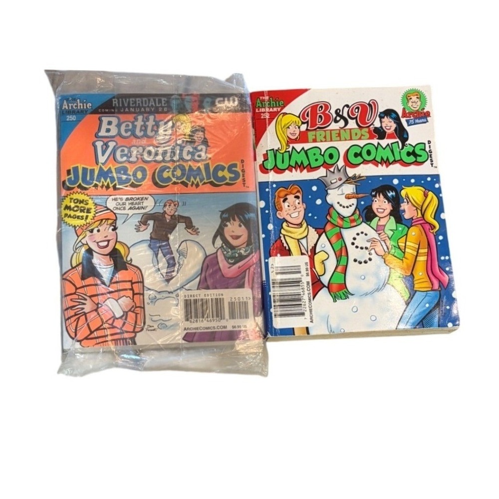 Archie Betty and Veronica Jumbo Comics Digest Lot Issues 250 252 Riverdale